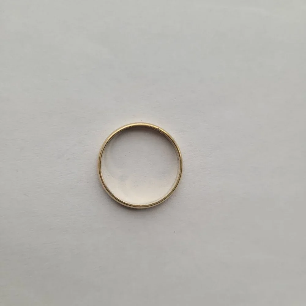 Yellow Gold Tradtional Wedding Band 10k Size 8 1/2 Smooth Ring - Picture 7 of 15